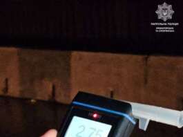 У Краматорську патрульні склали протоколи на водія, який вживав алкоголь після скоєння ДТП: алкоголь у крові перевищував норму у майже 14 разів